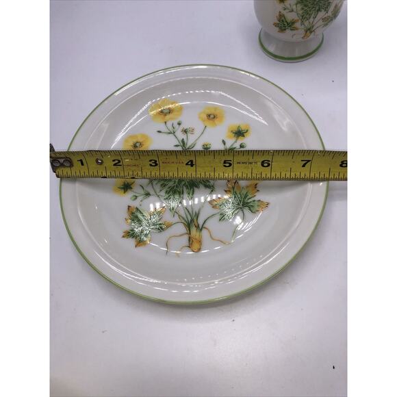 Royal Domino Porcelain Collection Footed Cup and Plate Sunrise Pattern - Picture 9 of 9
